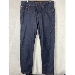 JOOP!  MEN'S JEANS DARK BLUE DENIM  CASHMERE BUTTON FLY 34 x 32